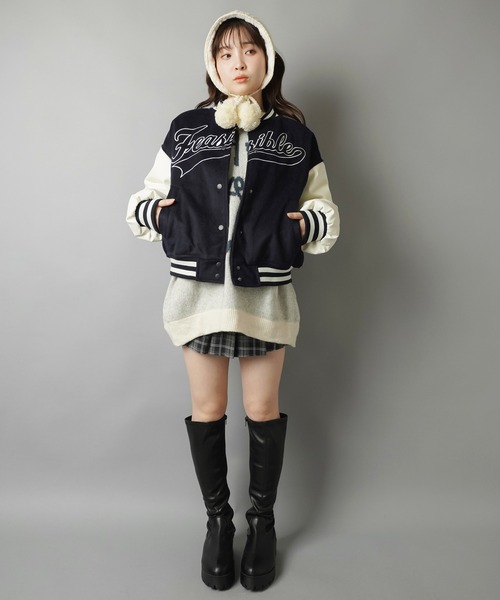 セール】スタジアムジャケット/スタジャン/ベースボールロゴ