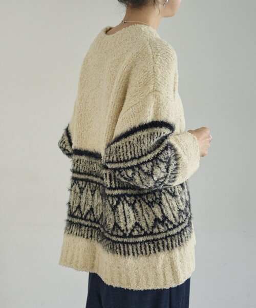 ビッグフェアアイル柄プルオーバー（ニット/セーター）｜BEARDSLEY