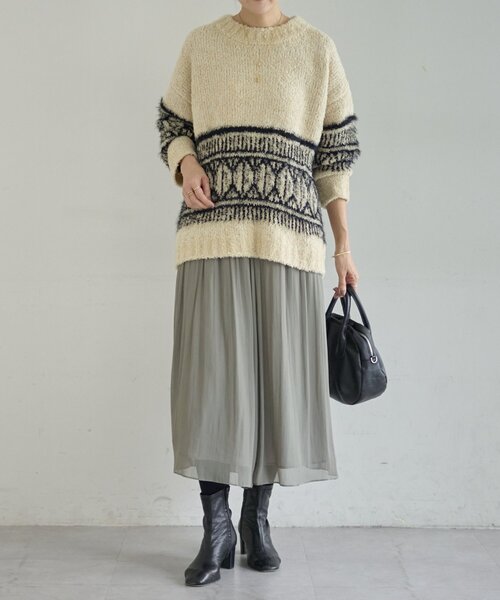 BEARDSLEY（ビアズリー）の「ビッグフェアアイル柄プルオーバー