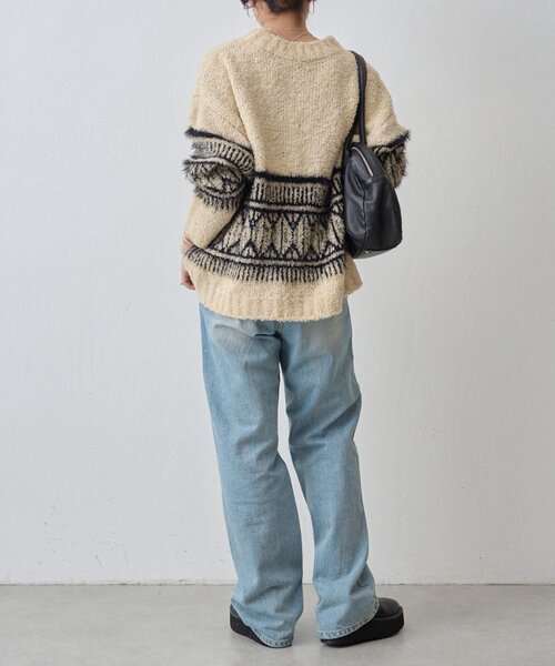 ビッグフェアアイル柄プルオーバー（ニット/セーター）｜BEARDSLEY