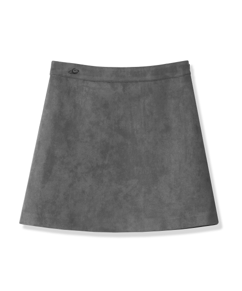Vivacious（ビバシャス）の「H-line Suede Skirt - 4COL（スカート・レディース・パープル/グレー/カーキ/ブラック・SMALL/MEDIUM/LARGE）」の6枚目の写真