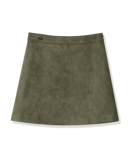 Vivacious（ビバシャス）の「H-line Suede Skirt - 4COL（スカート・レディース・パープル/グレー/カーキ/ブラック・SMALL/MEDIUM/LARGE）」の8枚目の写真
