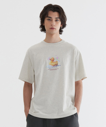 バブルラバーダックグラフィックTシャツOatmeal