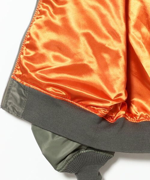 BEAMS（ビームス）の「【ワイドフィット】クレイジー MA-1（ブルゾン・メンズ・ブラック/ネイビー/オリーブ・L/S/XL/M）」の9枚目の写真