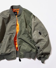 BEAMS（ビームス）の「【ワイドフィット】クレイジー MA-1（ブルゾン）」