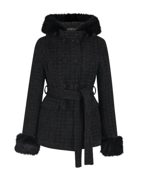 Twinkle Button Tweed Coat（ダウンジャケット/コート）｜andwang