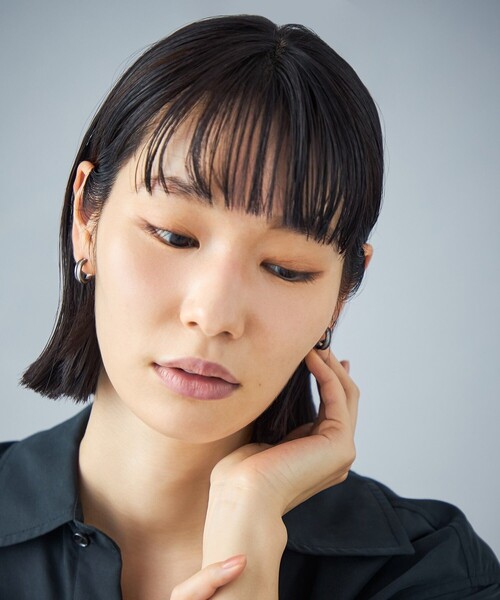 Jouete(ジュエッテ)の「ピアス フープ(ピアス(両耳用)・レディース・ブラック・FREE)」の3枚目の写真