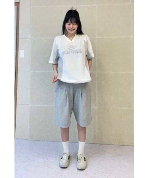 SEARCH410(サーチ410)の「スポーツVネッククールジャージ半袖Tシャツホワイト(Tシャツ/カットソー・メンズ・その他・MEDIUM/LARGE)」の5枚目の写真