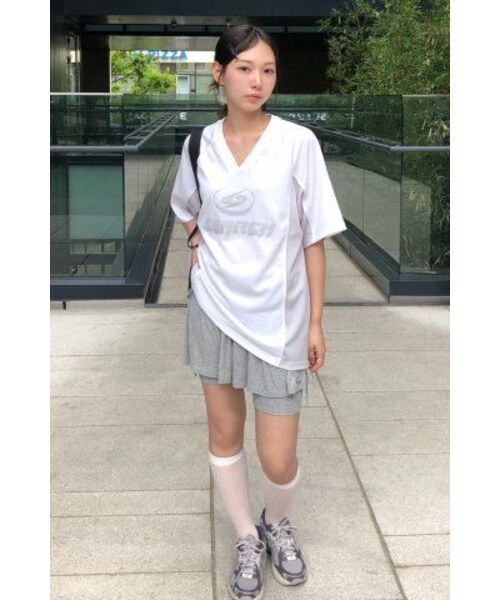 SEARCH410(サーチ410)の「スポーツVネッククールジャージ半袖Tシャツホワイト(Tシャツ/カットソー・メンズ・その他・MEDIUM/LARGE)」の6枚目の写真