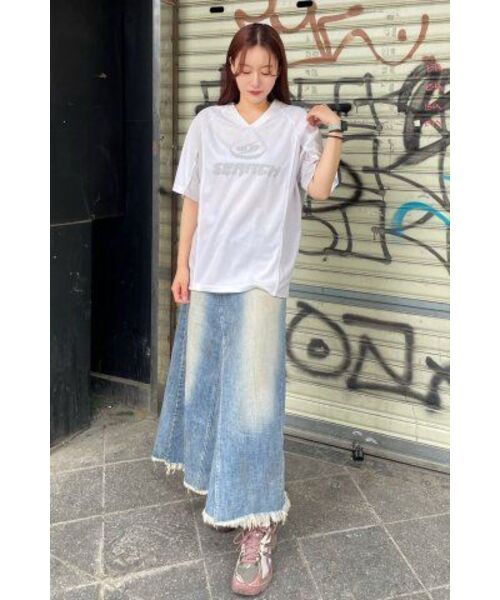 SEARCH410(サーチ410)の「スポーツVネッククールジャージ半袖Tシャツホワイト(Tシャツ/カットソー・メンズ・その他・MEDIUM/LARGE)」の7枚目の写真
