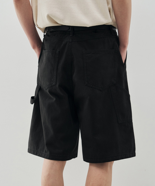 DRAW FIT（ドローフィット）の「【DRAW FIT×DAILY ROOM】ロバーストバミューダワイドチノパンツ【BLACK】（その他パンツ・メンズ・その他・X-LARGE/MEDIUM/LARGE）」の4枚目の写真