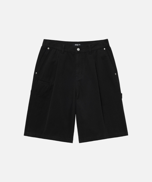DRAW FIT（ドローフィット）の「【DRAW FIT×DAILY ROOM】ロバーストバミューダワイドチノパンツ【BLACK】（その他パンツ・メンズ・その他・X-LARGE/MEDIUM/LARGE）」の5枚目の写真