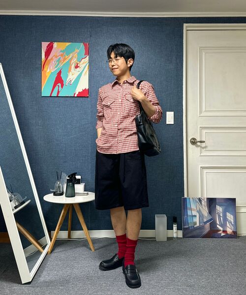 DRAW FIT（ドローフィット）の「【DRAW FIT×DAILY ROOM】ロバーストバミューダワイドチノパンツ【BLACK】（その他パンツ・メンズ・その他・X-LARGE/MEDIUM/LARGE）」の9枚目の写真