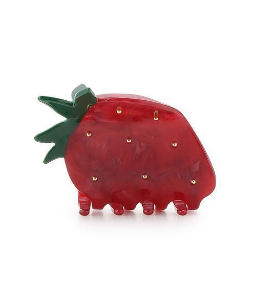 gelato pique（ジェラートピケ）の「ストロベリーヘアクリップ（バレッタ/ヘアクリップ・レディース・レッド/ピンク・F）」の4枚目の写真