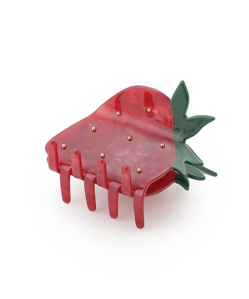 gelato pique（ジェラートピケ）の「ストロベリーヘアクリップ（バレッタ/ヘアクリップ・レディース・レッド/ピンク・F）」の6枚目の写真