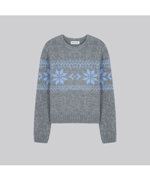 Alpaca blended nordic snow knit [FRFA03NT01]_2color