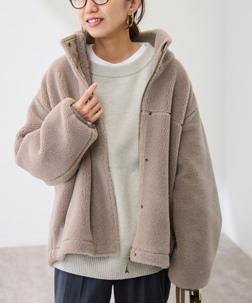 セール】≪追加≫ウールボアスタンドブルゾン 2（ブルゾン