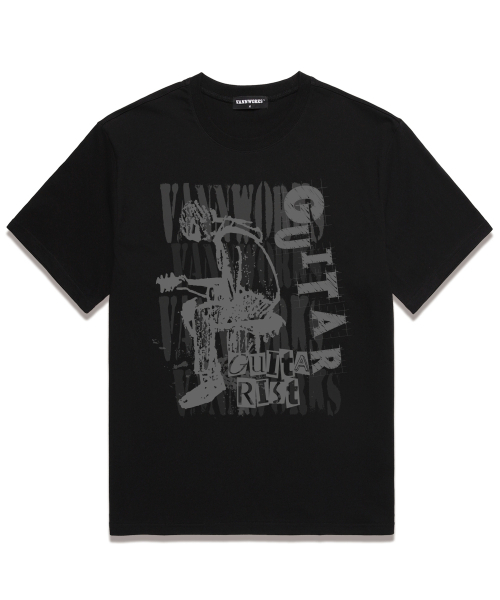 VANNWORKS(バンワークス)の「GUITARオーバーフィット半袖Tシャツ(VS0120)ブラック(Tシャツ/カットソー・レディース・その他・SMALL/MEDIUM/LARGE/X-LARGE/XX-LARGE)」の1枚目の写真