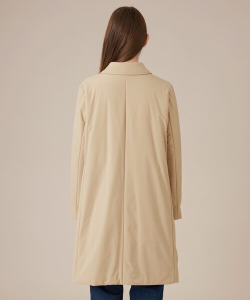 MACKINTOSH LONDON（マッキントッシュ ロンドン）の「【BANTON/バントン】ウールパディングタフタコート（ステンカラーコート・レディース・ベージュ/ブラック・40/38）」の12枚目の写真