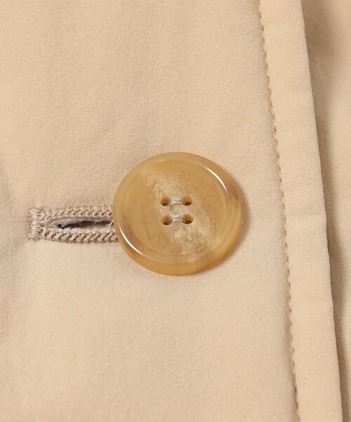 MACKINTOSH LONDON（マッキントッシュ ロンドン）の「【BANTON/バントン】ウールパディングタフタコート（ステンカラーコート・レディース・ベージュ/ブラック・40/38）」の4枚目の写真