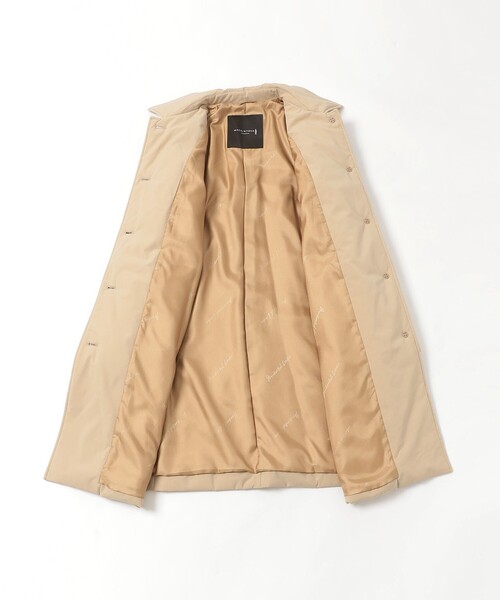 MACKINTOSH LONDON（マッキントッシュ ロンドン）の「【BANTON/バントン】ウールパディングタフタコート（ステンカラーコート・レディース・ベージュ/ブラック・40/38）」の5枚目の写真
