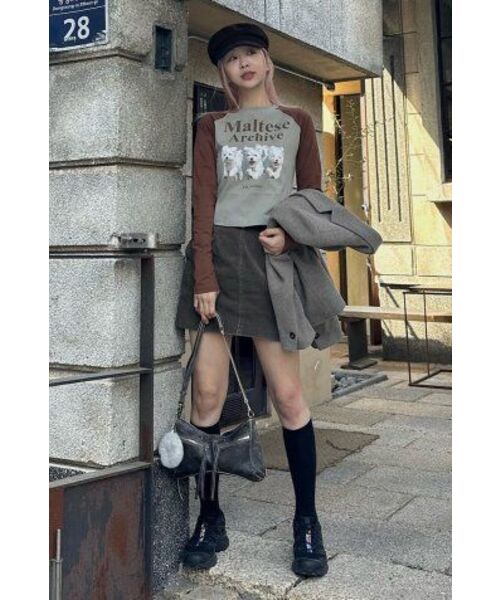 WaiKei(ワイケイ)の「マルチーズアーカイブ ラグランロングスリーブTシャツ ミント(Tシャツ/カットソー・レディース・その他・2/0)」の8枚目の写真