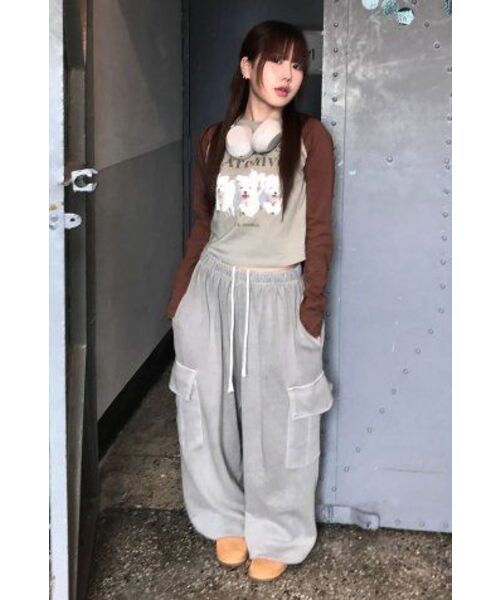 WaiKei(ワイケイ)の「マルチーズアーカイブ ラグランロングスリーブTシャツ ミント(Tシャツ/カットソー・レディース・その他・2/0)」の2枚目の写真