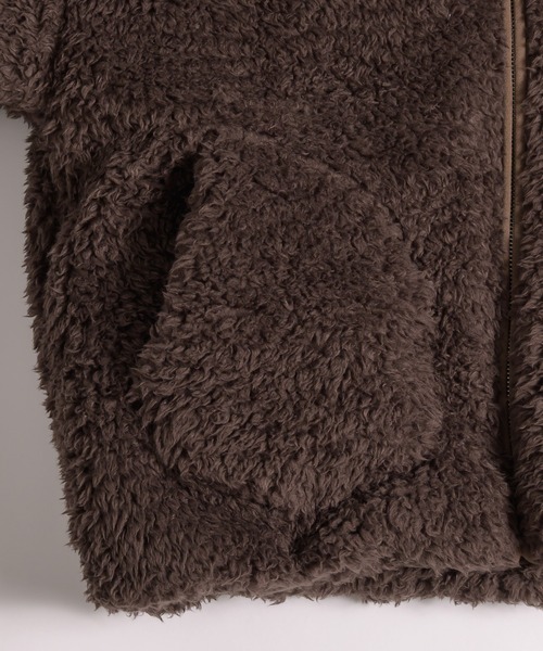 MUHET(ミュエータ)の「shaggy fleece blouson / シャギーフリースブルゾン(ブルゾン・レディース・チャコールグレー/ブラウン・SMALL/MEDIUM)」の19枚目の写真