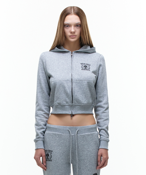 OPUS 0012（オーパス0012）の「Op. 07 CITY GIRL HOOD-ZIP M/GREY（パーカー・レディース・その他・SMALL/MEDIUM）」の2枚目の写真