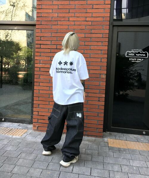 mydeepbluememories(マイディープブルーメモリーズ)の「Mm Symbol Logo T-Shirts (WHITE)(Tシャツ/カットソー・レディース・ホワイト・SMALL/MEDIUM/LARGE)」の7枚目の写真