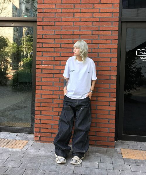 mydeepbluememories(マイディープブルーメモリーズ)の「Mm Symbol Logo T-Shirts (WHITE)(Tシャツ/カットソー・レディース・ホワイト・SMALL/MEDIUM/LARGE)」の9枚目の写真