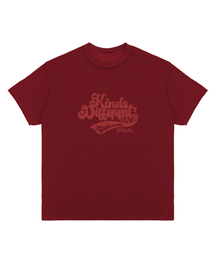 KINDS（カインズ）の「20 count premium single old school short sleeve t-shirt (Burgundy)（Tシャツ/カットソー）」