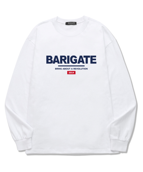 BARIGATE(バリゲート)の「シグニチャーロゴロングスリーブ (BLS003) ホワイト(Tシャツ/カットソー・レディース・その他・SMALL/MEDIUM/LARGE/XX-LARGE/X-LARGE)」の1枚目の写真