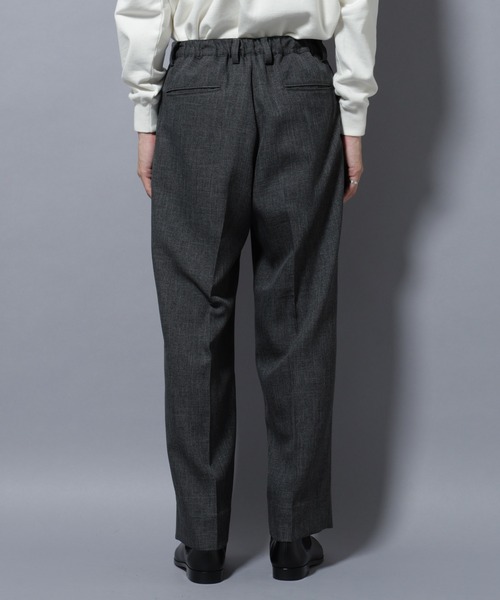 大人のワイドパンツ」シャークスキンイージースラックス（スラックス