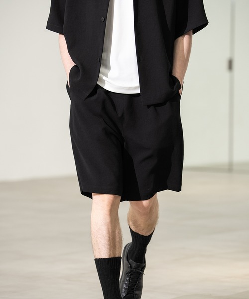 CITY TOKYO（シティトウキョウ）の「【CITY TOKYO/シティートーキョー】Multi-flex ﾜｲﾄﾞｼｮｰﾂ（その他パンツ・メンズ・ダークブラウン/ブラック・1/2）」の2枚目の写真