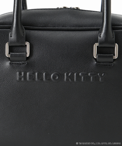 Spick & Span（スピックアンドスパン）の「HELLO KITTY×S&S×HASHIBAMI ミニボストンバッグ（ボストンバッグ・レディース・ブラック/キャメル・FREE）」の4枚目の写真