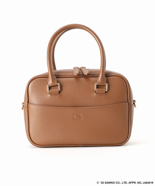 Spick & Span（スピックアンドスパン）の「HELLO KITTY×S&S×HASHIBAMI ミニボストンバッグ（ボストンバッグ・レディース・ブラック/キャメル・FREE）」の8枚目の写真