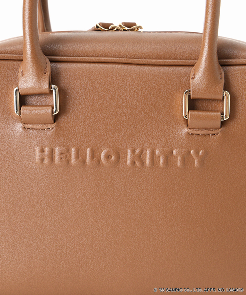 Spick & Span（スピックアンドスパン）の「HELLO KITTY×S&S×HASHIBAMI ミニボストンバッグ（ボストンバッグ・レディース・ブラック/キャメル・FREE）」の12枚目の写真