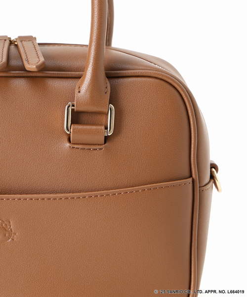 Spick & Span（スピックアンドスパン）の「HELLO KITTY×S&S×HASHIBAMI ミニボストンバッグ（ボストンバッグ・レディース・ブラック/キャメル・FREE）」の13枚目の写真