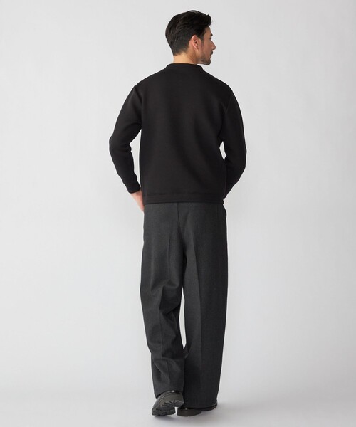 SHIPS(シップス)の「【WEB限定】SHIPS: コットンポリ ダブルニット ロングスリーブ クルーネック トレーナー (セットアップ対応)(スウェット・メンズ・ブラック/グレー/ベージュ・SMALL/MEDIUM/LARGE/X-LARGE)」の6枚目の写真