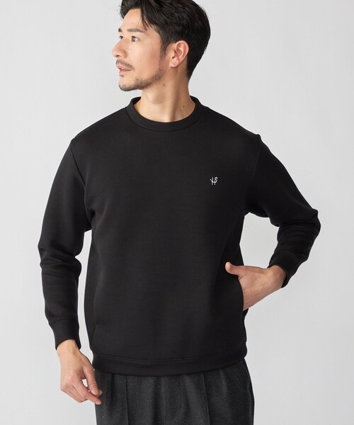 セール】【WEB限定】SHIPS: コットンポリ ダブルニット ロングスリーブ