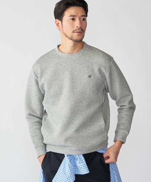 SHIPS(シップス)の「【WEB限定】SHIPS: コットンポリ ダブルニット ロングスリーブ クルーネック トレーナー (セットアップ対応)(スウェット・メンズ・ブラック/グレー/ベージュ・SMALL/MEDIUM/LARGE/X-LARGE)」の16枚目の写真