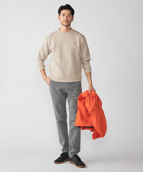 SHIPS(シップス)の「【WEB限定】SHIPS: コットンポリ ダブルニット ロングスリーブ クルーネック トレーナー (セットアップ対応)(スウェット・メンズ・ブラック/グレー/ベージュ・SMALL/MEDIUM/LARGE/X-LARGE)」の17枚目の写真