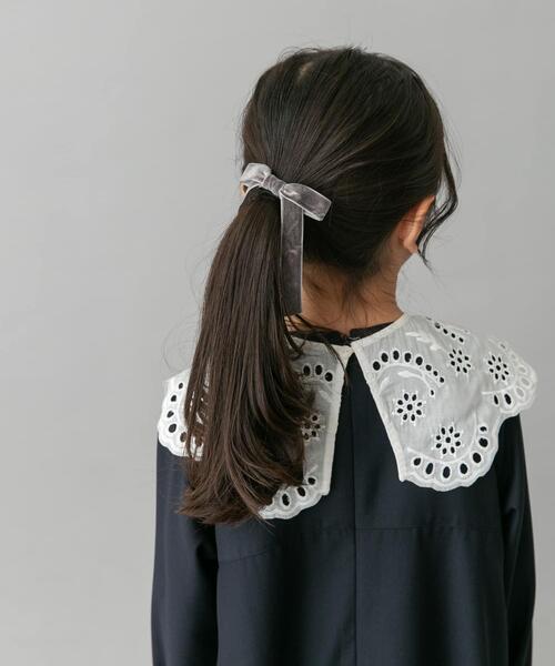 URBAN RESEARCH DOORS（アーバンリサーチドアーズ）の「ベロアリボンヘアゴム(KIDS)（その他・キッズ・ダークグレー/ブラック・ONE）」の6枚目の写真