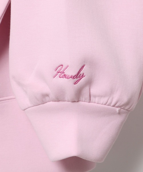 LEPSIM(レプシィム)の「パフエア刺繍プルオーバー 634638(スウェット・レディース・モカ/杢グレー/ピンク・FREE)」の11枚目の写真