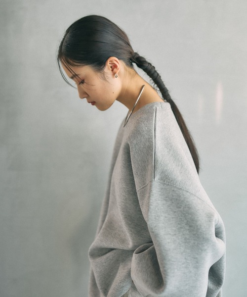 LEPSIM(レプシィム)の「パフエア刺繍プルオーバー 634638(スウェット・レディース・モカ/杢グレー/ピンク・FREE)」の18枚目の写真