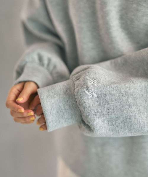 LEPSIM(レプシィム)の「パフエア刺繍プルオーバー 634638(スウェット・レディース・モカ/杢グレー/ピンク・FREE)」の19枚目の写真