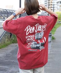【BEN DAVIS(ベンデイビス)】ROADSIDE VNTG TEE(UF) / Tシャツ クルーネック ワンポイント シンプル ユニセックス 加工