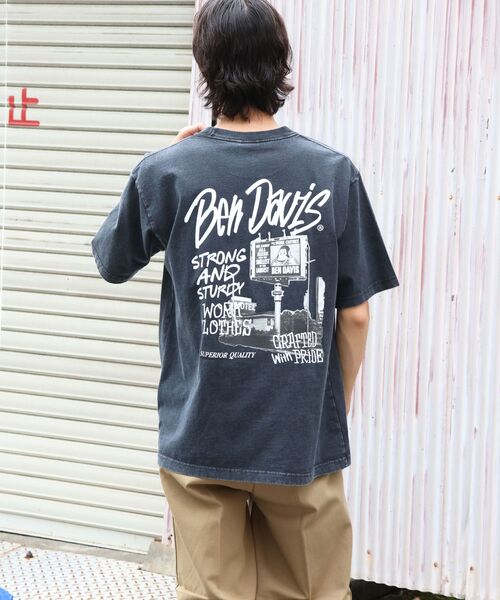 BEN DAVIS(ベンデイビス)の「【BEN DAVIS(ベンデイビス)】ROADSIDE VNTG TEE(UF) / Tシャツ クルーネック ワンポイント シンプル ユニセックス 加工(Tシャツ/カットソー・メンズ・ダークブラウン/レッド/ブラック・X-LARGE/LARGE/MEDIUM)」の11枚目の写真