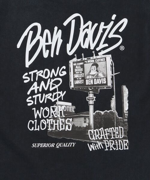 BEN DAVIS(ベンデイビス)の「【BEN DAVIS(ベンデイビス)】ROADSIDE VNTG TEE(UF) / Tシャツ クルーネック ワンポイント シンプル ユニセックス 加工(Tシャツ/カットソー・メンズ・ダークブラウン/レッド/ブラック・X-LARGE/LARGE/MEDIUM)」の18枚目の写真